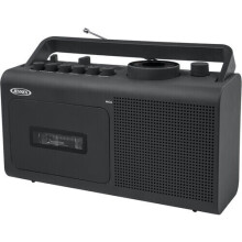 Lecteur/enregistreur de cassettes portable Jensen MCR-250 avec radio AM/FM (noir) [N