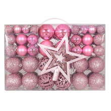 Bruchsichere Weihnachtskugeln, 101 Stück, blau & silber, 4 cm & 6 cm, Baumschmuck für Feiertage, Hochzeiten und Partys