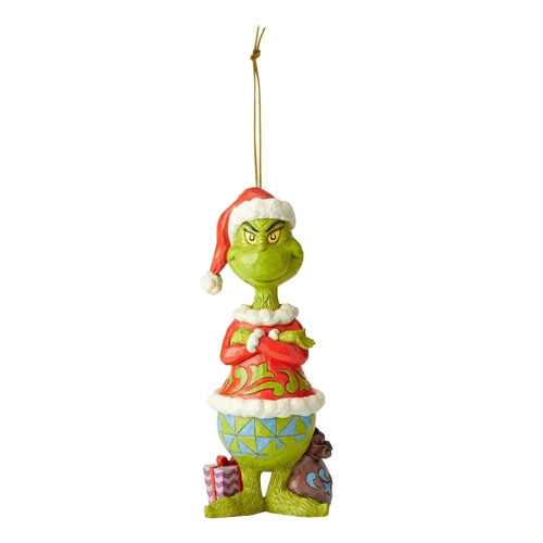 Διακόσμηση Grinch Χριστουγεννιάτικα Στολίδια Δέντρου, Ξύλινη Κρεμαστή Διακόσμηση