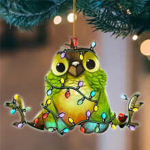 WinysinChristmas Acryl-Hängeornament, Weihnachts-, Thanksgiving- und Urlaubs-Holzanhänger, lustige Weihnachtsbaumdekoration für Zuhause,