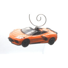 Weihnachtsschmuck für 2021 Chevy Corvette C8 Stingray Cabriolet Orange Schwarz