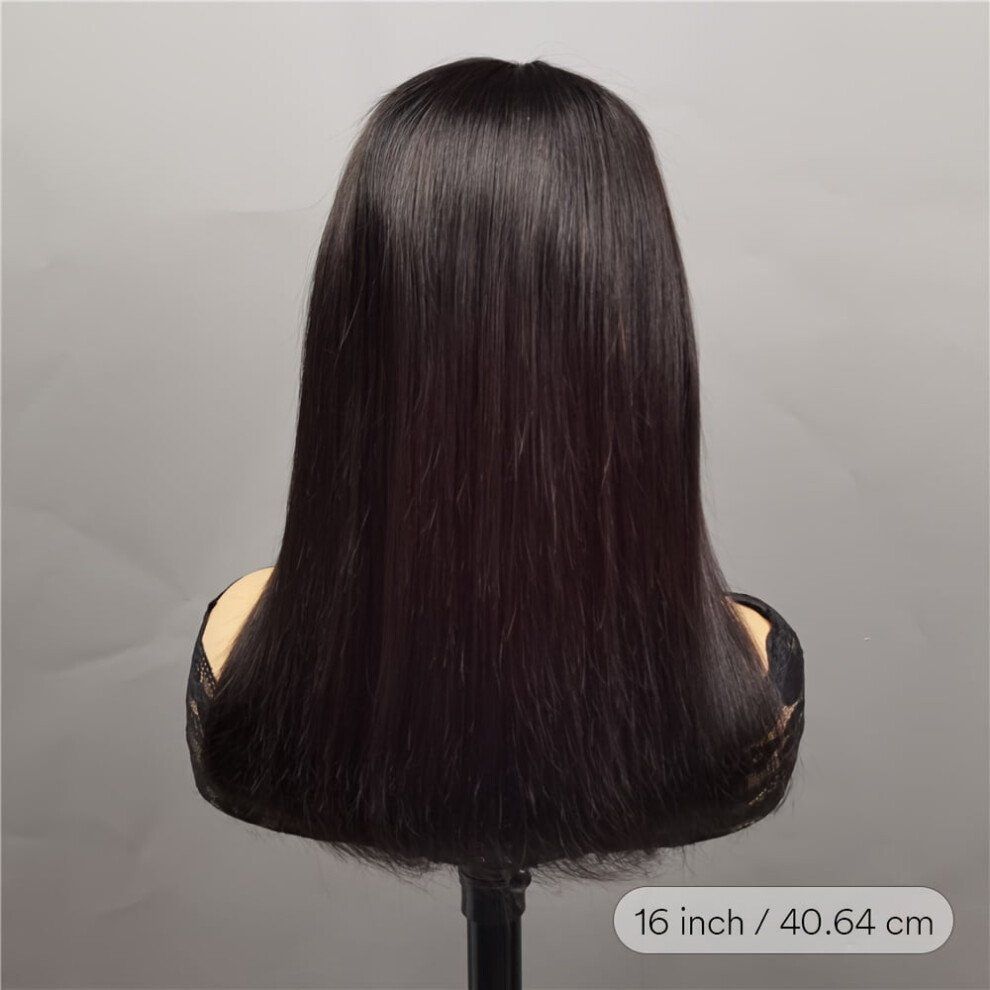 Unisex Bob Wig Human Hair Glueless 13X4 Lace Front Wigs Human Hair 10-16Inch Pre Plucked Hd Transparent Lace 150% Density Short Bob Wig For Women