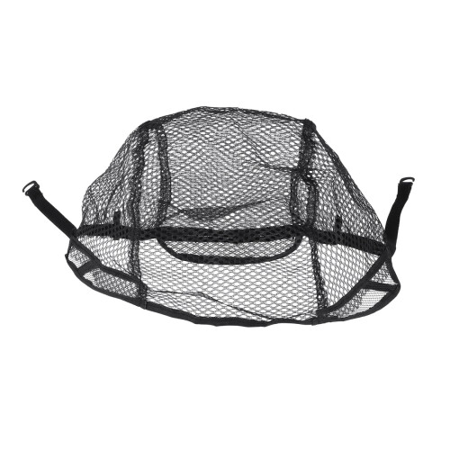 Unisex Υφαντή Περούκα με Επένδυση Snood και Αναπνεύσιμο Δίχτυ (Μαύρο)