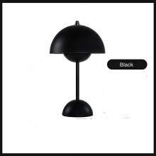 Stolová lampa, prenosná LED stolová lampa do kvetináča, čierna, pre deti do školy