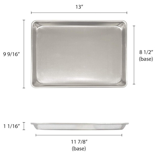 Ταψί αλουμινίου Excellante9 1/2" X13" μεγέθους τετάρτου, διατίθεται σε κάθε συσκευασία 1