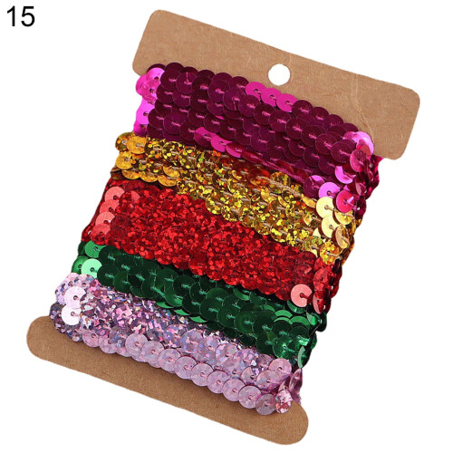 Dream Lifestyle15Styles Spangle, DIY Flat Sequins Κορδόνι με διακοσμητικές πούλιες, Μεταλλική 1
