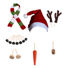 60 x 60 cm Weihnachtsschneemann-Bastelset für draußen – Spaß für Weihnachten, Winter und Partys! DIY-Schneemann-Bastelset, Deko-Geschenkidee,