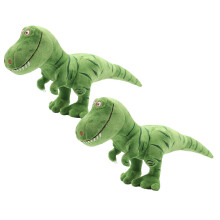 (Udsalg) XIANXIAN2 stk. store plysdyr grønne dinosaurer bløde dyr plysdukker dinosaurdukker børn børnefødselsdag valentinsgaver grønne