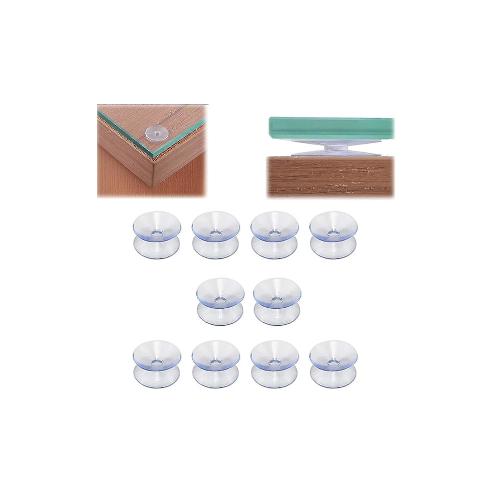 10 Pcs Double-Sided Suction Cups Non-Slip Double-Sided Suction Cups Transparent Table Spacers For Glass Tables 20Mm 9004841113982