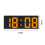 Tarmeek Digital Alarm Clock with Large LED Display, Compatible with Wall Mounting, White Frame, Fully Functional for Bedside, Study, Kitchen 3