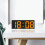 Tarmeek Digital Alarm Clock with Large LED Display, Compatible with Wall Mounting, White Frame, Fully Functional for Bedside, Study, Kitchen 6