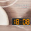 Tarmeek Digital Alarm Clock with Large LED Display, Compatible with Wall Mounting, White Frame, Fully Functional for Bedside, Study, Kitchen 5