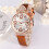 Γυναικεία Ρολόγια Quartz Casual, Μόδας, Ρολόγια με Στρας, Στρογγυλό Καντράν, Δερμάτινο 1