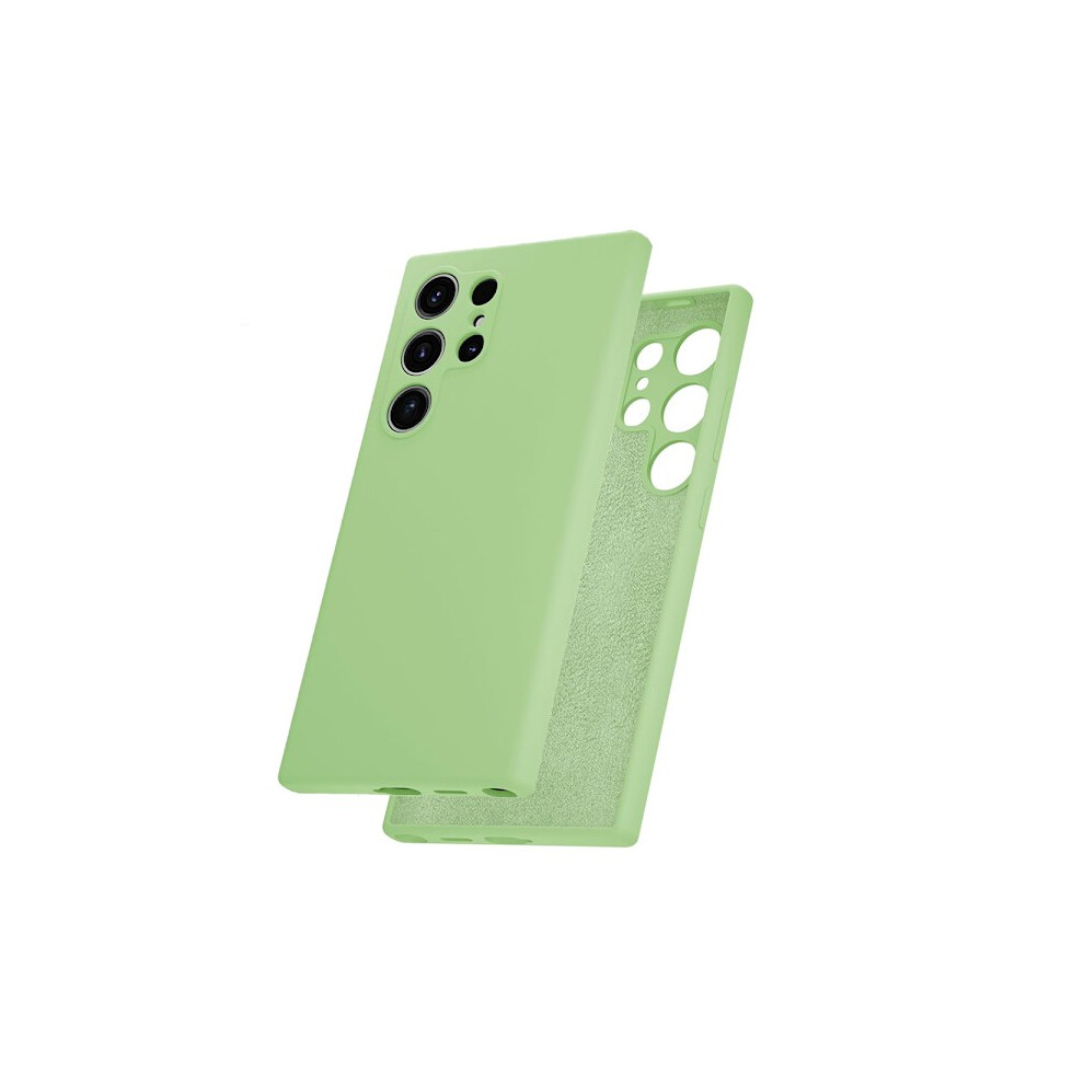 Compatible With Samsung Galaxy S24 Ultra - Stylish Durable Tpu Silicone Case Light Green 9340258031205