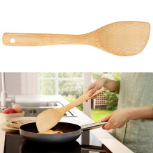 Colher de arroz de madeira sem verniz, conjunto de utensílios de cozinha especiais para panela de arroz, espátula e utensílios para assar.
