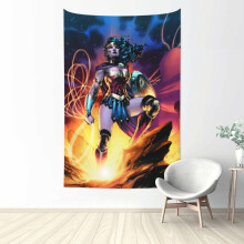 Wonder Woman gobelin fali dekoráció, művészeti poszter dekoráció, gobelinek hálószobába, nappaliba, kollégiumi partira, 90"x60"