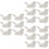 18Pcs White Ceramic Chopstick Racks Bird Design Tableware Holder 8