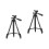 2Pcs Black Outdoor Projector and Camera Support Tripods 4