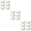 18Pcs White Ceramic Chopstick Racks Bird Design Tableware Holder 11