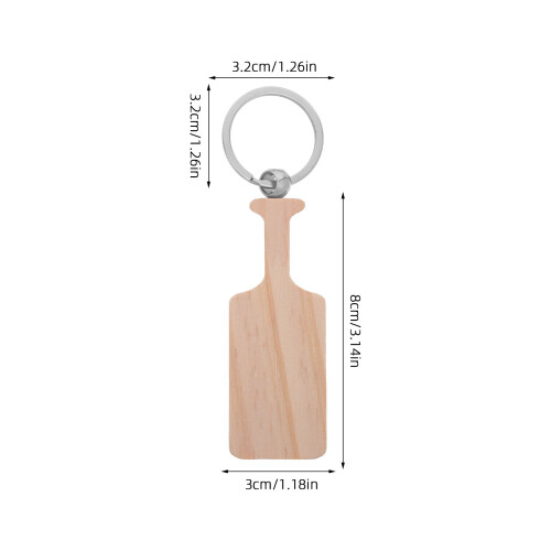 8Pièces - Paddle Bois Unisexe Pour Créations DIY Kaki 1
