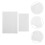 100Pcs White Release Paper Refills Double-Sided for DIY Sticker Binder 10