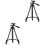 2Pcs Black Outdoor Projector and Camera Support Tripods 3