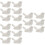 18Pcs White Ceramic Chopstick Racks Bird Design Tableware Holder 9