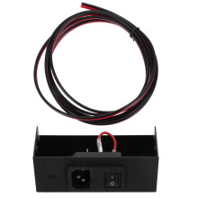Black Metal 3D Printer Power Module Case with Noise Reduction