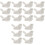 18Pcs White Ceramic Chopstick Racks Bird Design Tableware Holder 5