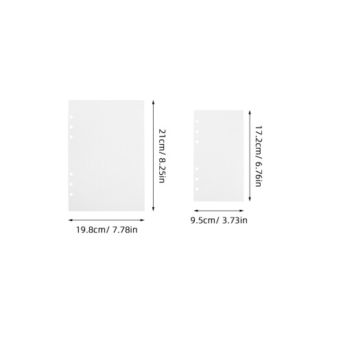 100Pcs White Release Paper Refills Double-Sided for DIY Sticker Binder 1