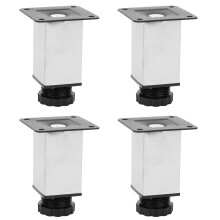 Furniture Leg Replacement Set Sturdy And Stable Ultra Durable Non Slip Adjustable Height Modern Look For Couch Sofa Table Cabinet Rust Resistant