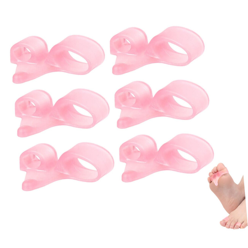 Pink 12Pack Toe Separators And Bunion Corrector For Hammer Toes, Pain Relief And Toe Alignment