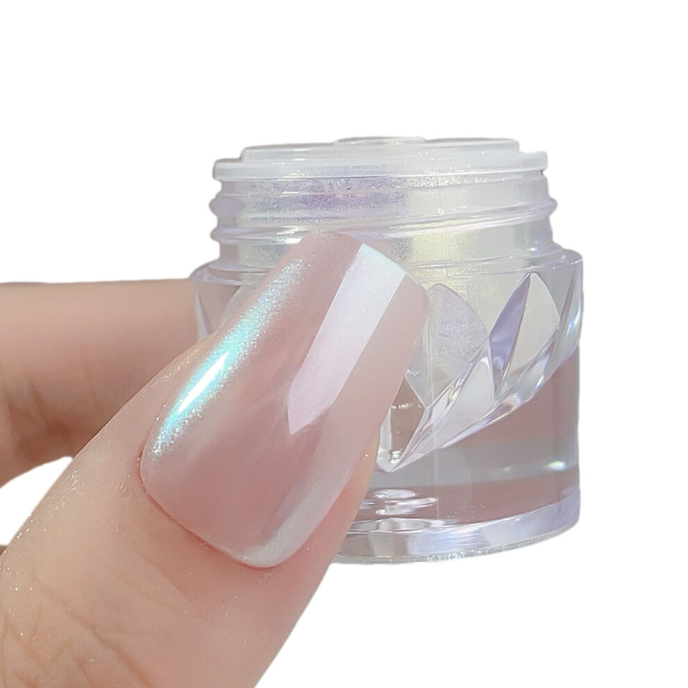 Silver Nail Art Powder Chrome Ultrafine Shimmer Pigments For Manicure And Versatile Styling