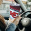 Θερμός από ανοξείδωτο ατσάλι KC Chiefs με θέμα την ομάδα ποδοσφαίρου 20oz με καπάκι και 5