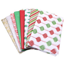 50 hojas de papel de seda de la serie navideña para envolver regalos (tipo aleatorio)