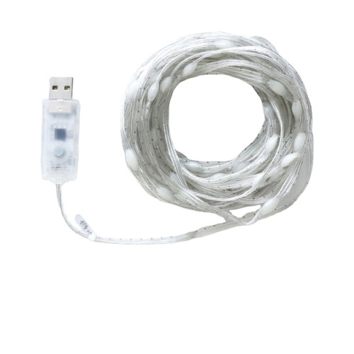 Jacenvly150 τεμάχια LED USB πολύχρωμα φωτάκια σε σειρά, εφαρμογή και τηλεχειριστήριο, 1