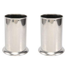 2X Stainless Steel Straw Holder, Counter-Top Straw Dispenser, Cutlery Organizer, Spoons Forks Chopsticks Storage
