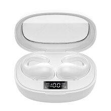 DGOO Bluetooth-koptelefoon V5.3 Draadloze oordopjes Ademend Lampje Ruisonderdrukking Bas Sportoordopjes Microfoon Stereo Headset