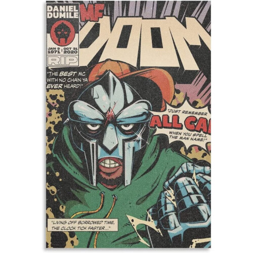 Aaroca ENYPOLIS MF Doom Ρετρό Αφίσες & Εκτυπώσεις σε καμβά, Αφίσα τοίχου για διακόσμηση 1