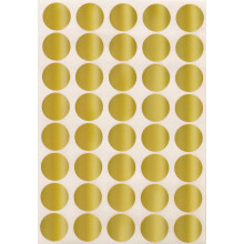 Royal Green Gold Sealing Sticker Round 3/4" inch - 19mm 1.9cm Holiday Envelope Seals - 600 Pack