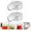 24 tapas para conservas de boca regular, reutilizables, de hojalata. 4