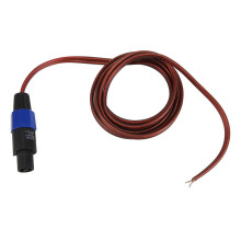 Speakon Speaker Cable Bare Wire Open End Cable, to Audio Cord Amplifier Connection for DJ/PA