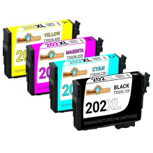 Cartuș de cerneală de mare randament 202XL de schimb, pachet combinat cu 4 bucăți