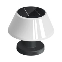 Lampada solare da tavolo per esterni, impermeabile, per giardino e interni, lampada da lettura solare da scrivania, dimmerabile, senza fili, luce