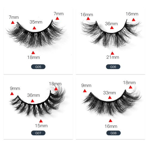 Namzi-b10Pairs Βλεφαρίδες με λεπτές ματιές, με φυσικό αποτέλεσμα, όγκο 8D, ψεύτικες 2