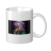 Stranger Things Comics Mug Coffee Cup For Cocoa, Tea, Beverages | Holds 12 Ounces Ceramic Camper Mug Small Coffee Cup