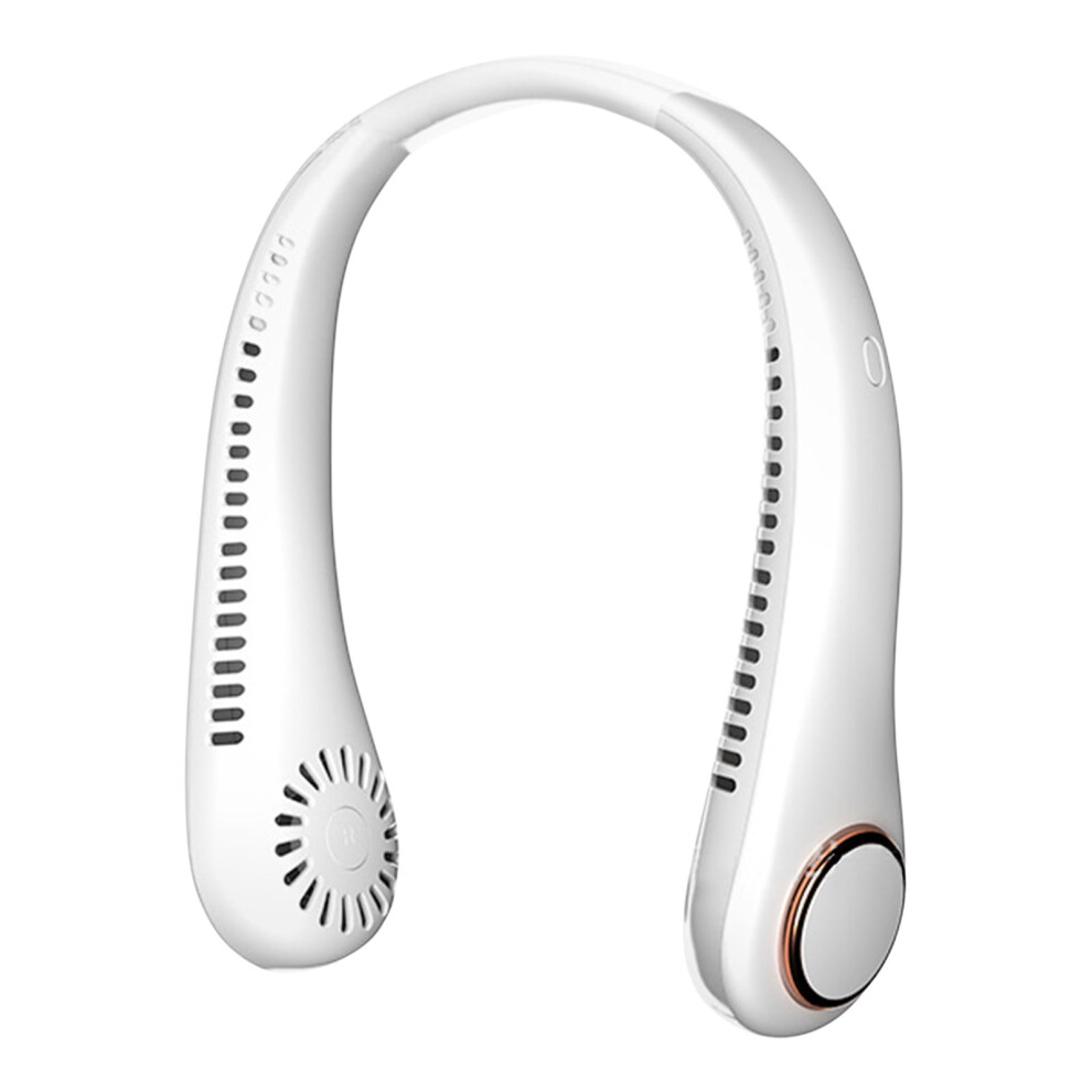 Yobolk Fan Neck Fan Portable Leafless Hanging Fan Compatible With Outdoor Usb Charging, Folding Turbine Neck Cooler 9164030017498