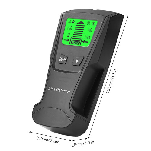 Jetcloudlive 3 in 1 Stud Finder Wall Scanner Metal Detector LCD Screen Precise Position Stud Sensor Thickness Measuring Instruments Wall Beam Scanner 1