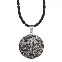 RSAMD Cool Fashion Viking Vegvisir Compass Pendant Odin's Symbol Of Pendant Neckla.jo