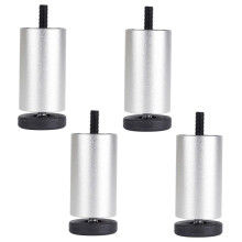 4 st DIY-möbelben i aluminiumlegering, soffa, bord, skåp, TV-stativ, diameter: 38 mm - 12 cm